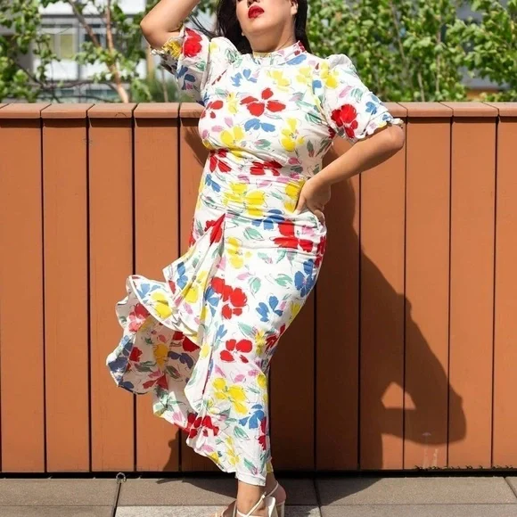 RIXO Floral Dress - Picture 5 of 13